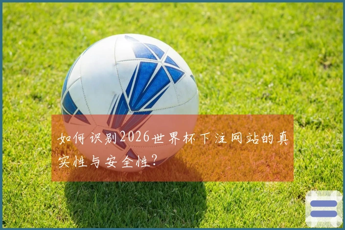 如何识别2026世界杯下注网站的真实性与安全性？